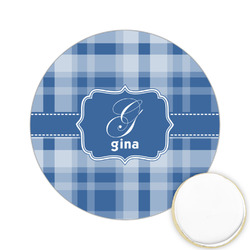 Plaid Printed Cookie Topper - 2.15" (Personalized)