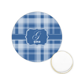 Plaid Printed Cookie Topper - 1.25" (Personalized)