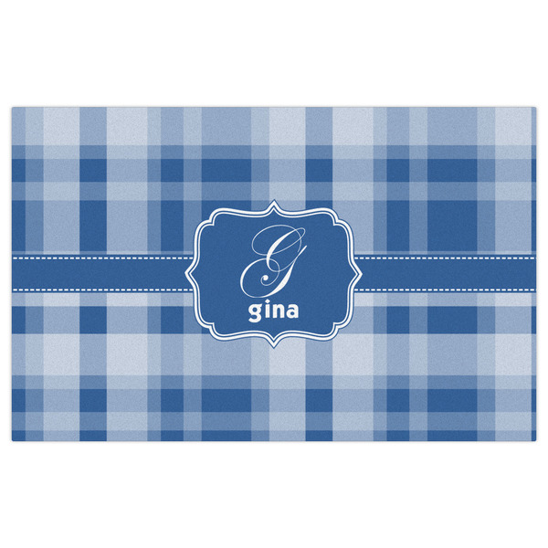 Plaid Indoor / Outdoor Rug - 5'x8' - Front Flat