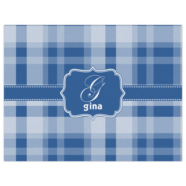 Plaid Indoor / Outdoor Rug - 6'x8' - Front Flat