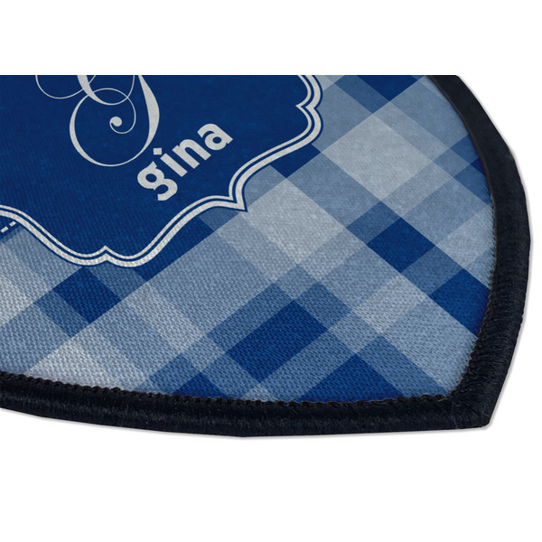 Plaid Iron on Shield 3 Detail