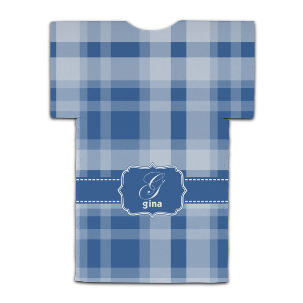 Plaid Jersey Bottle Cooler - BACK (flat)