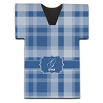 Plaid Jersey Bottle Cooler (Personalized)