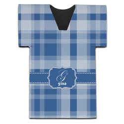 Plaid Jersey Bottle Cooler (Personalized)