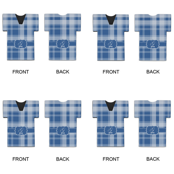 Plaid Jersey Bottle Cooler - Set of 4 - APPROVAL