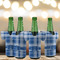 Plaid Jersey Bottle Cooler - Set of 4 - LIFESTYLE
