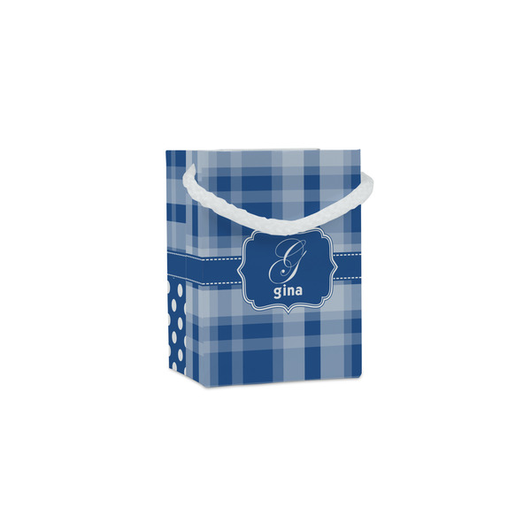 Custom Plaid Jewelry Gift Bags - Gloss (Personalized)