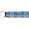 Plaid Neoprene Keychain Fob (Personalized)