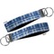 Plaid Key-chain - Metal and Nylon - Front and Back