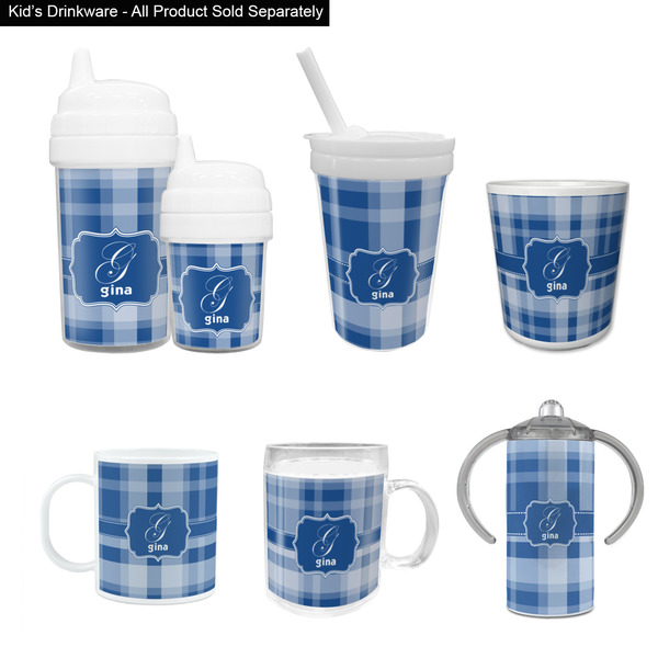 Plaid Kid's Drinkware - Customized & Personalized