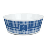 Plaid Kid's Bowl (Personalized)