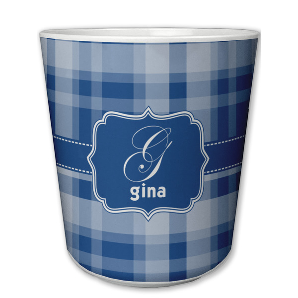 Custom Plaid Plastic Tumbler 6oz (Personalized)