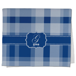 Plaid Kitchen Towel - Poly Cotton w/ Name and Initial