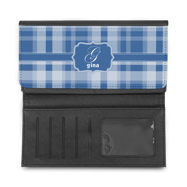 Plaid Ladies Wallet - Half Way Open