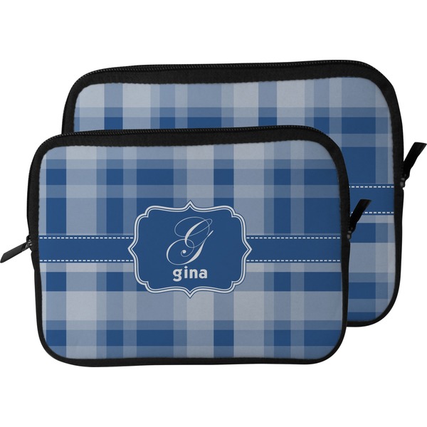 Plaid Laptop Sleeve (Size Comparison)