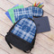 Plaid Large Backpack - Black - With Stuff