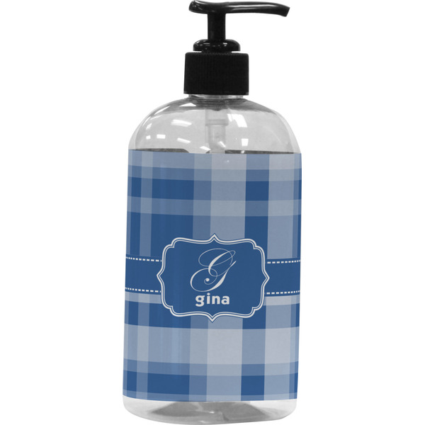 Custom Plaid Plastic Soap / Lotion Dispenser (Personalized)