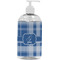 Plaid Plastic Soap / Lotion Dispenser (16 oz - Large - White) (Personalized)