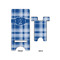 Plaid Large Phone Stand - Front & Back