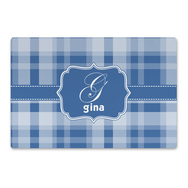 Custom Plaid Large Rectangle Car Magnet (Personalized)