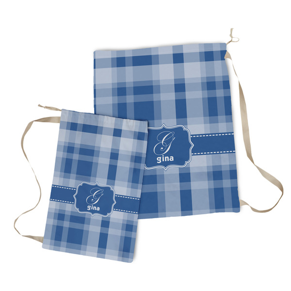 Plaid Laundry Bag - Both Bags