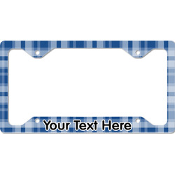 Plaid License Plate Frame - Style C (Personalized)