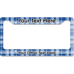 Plaid License Plate Frame - Style B (Personalized)