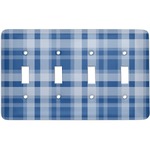 Plaid Light Switch Cover (4 Toggle Plate)