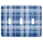 Plaid Light Switch Cover (3 Toggle Plate)