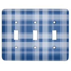 Plaid Light Switch Cover (3 Toggle Plate)