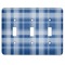 Plaid Light Switch Covers (3 Toggle Plate)