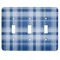Plaid Light Switch Cover (3 Toggle Plate)