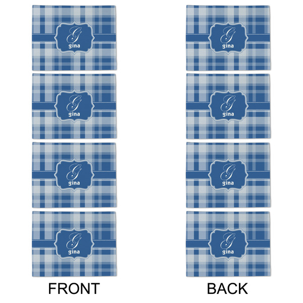Plaid Linen Placemat - APPROVAL Set of 4 (double sided)