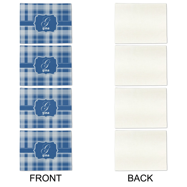Plaid Linen Placemat - APPROVAL Set of 4 (single sided)