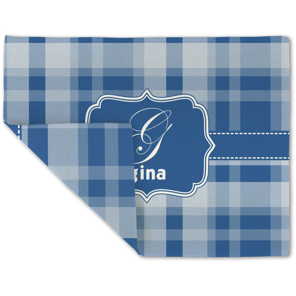 Plaid Linen Placemat - Folded Corner (double side)