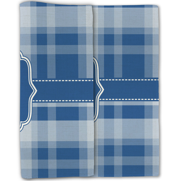 Plaid Linen Placemat - Folded Half (double sided)