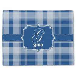 Plaid Single-Sided Linen Placemat - Single w/ Name and Initial