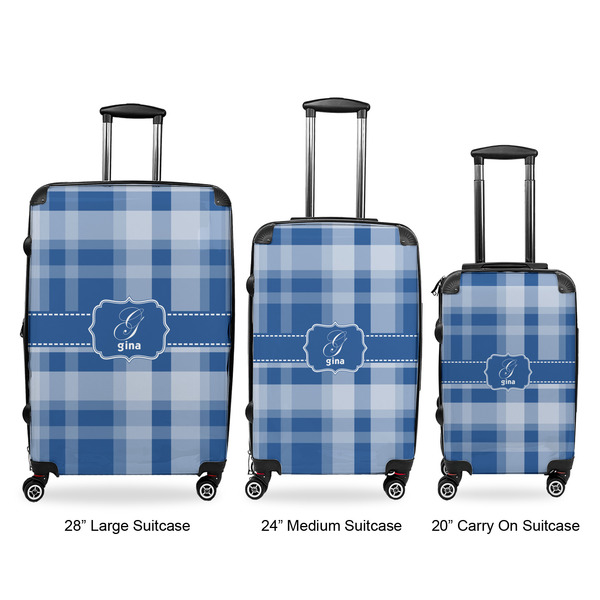 Plaid Luggage Bags all sizes - With Handle