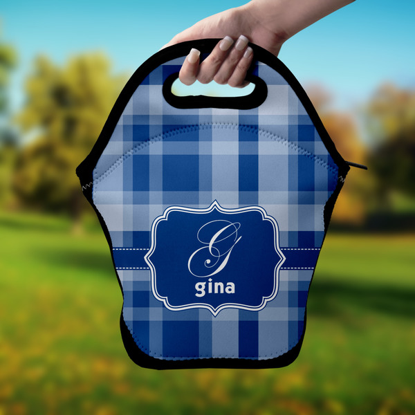 Plaid Lunch Bag - Hand