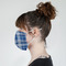 Plaid Mask - Side View on Girl