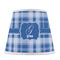 Plaid Poly Film Empire Lampshade - Front View
