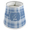Plaid Poly Film Empire Lampshade - Angle View