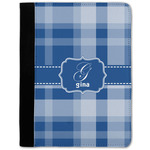 Plaid Notebook Padfolio - Medium w/ Name and Initial