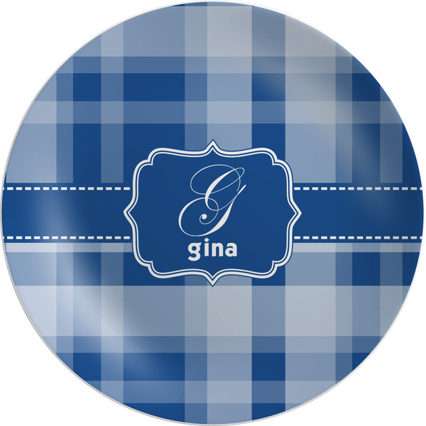 Custom Plaid Melamine Plate (Personalized)