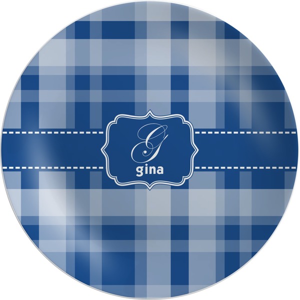 Custom Plaid Melamine Plate (Personalized)