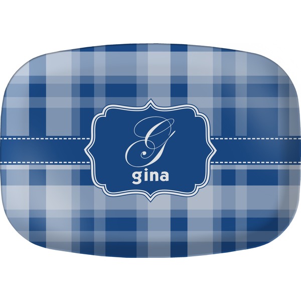 Custom Plaid Melamine Platter (Personalized)