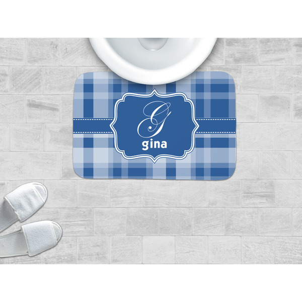 Plaid Memory Foam Bath Mat - LIFESTYLE