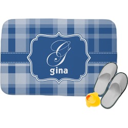Plaid Memory Foam Bath Mat - 34"x21" (Personalized)