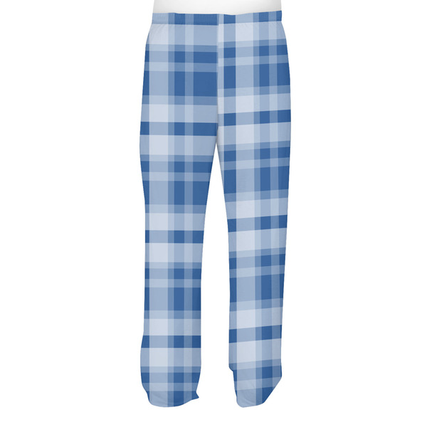 Plaid Men's Pjs Back - on model