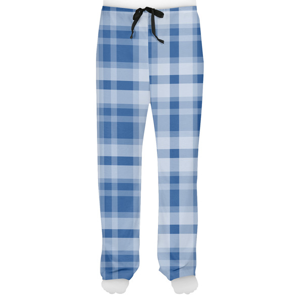 Plaid Men's Pjs Front - on model
